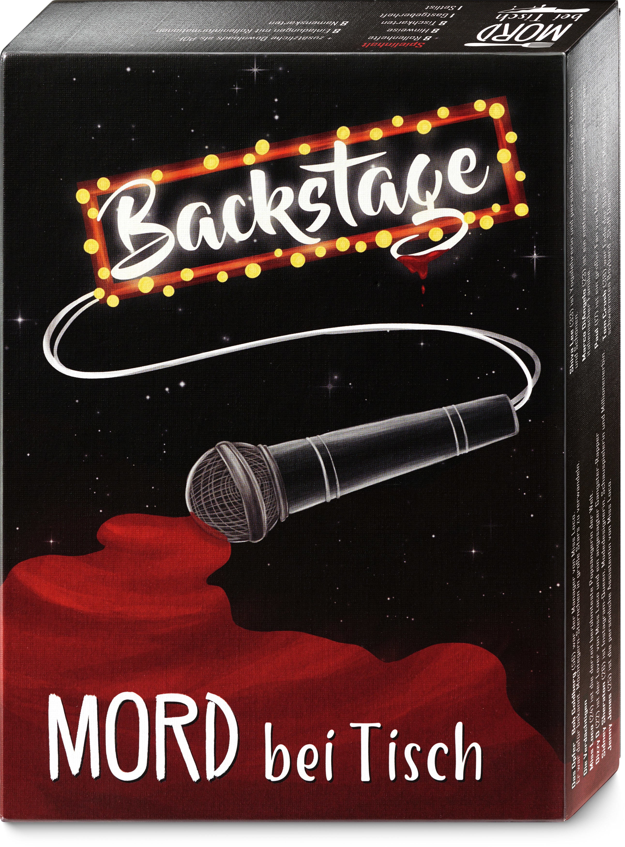 Rätselspiel Pegasus Spiele Mord bei Tisch: Backstage