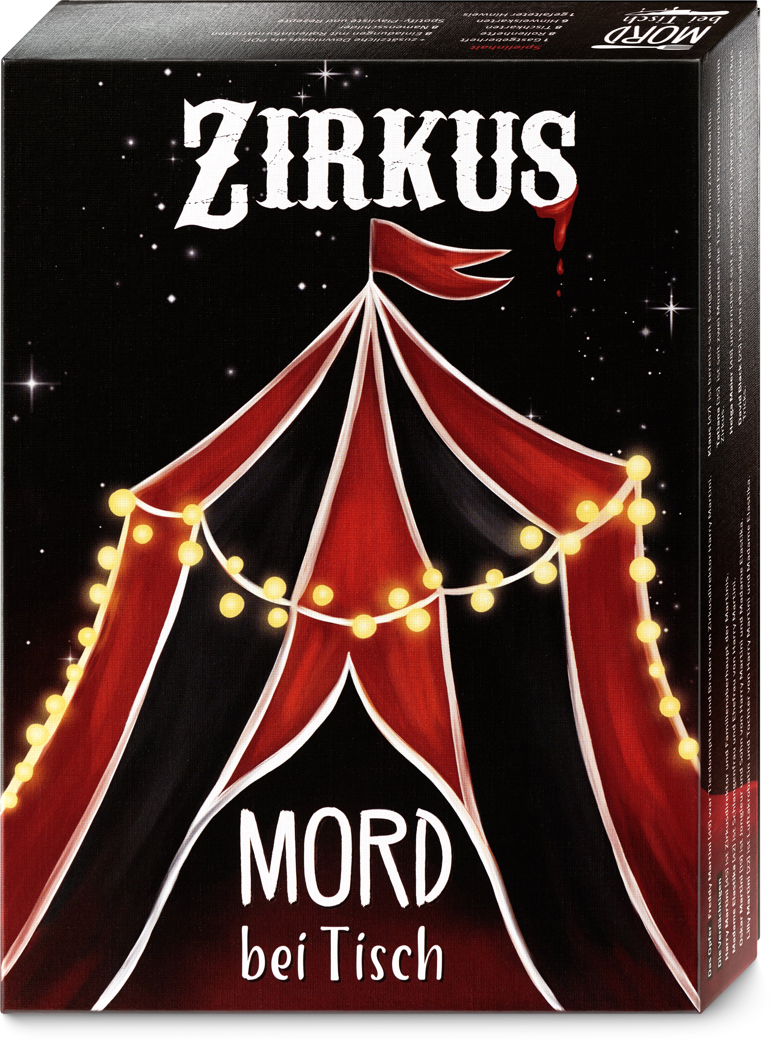 Rätselspiel Pegasus Spiele Mord bei Tisch: Zirkus