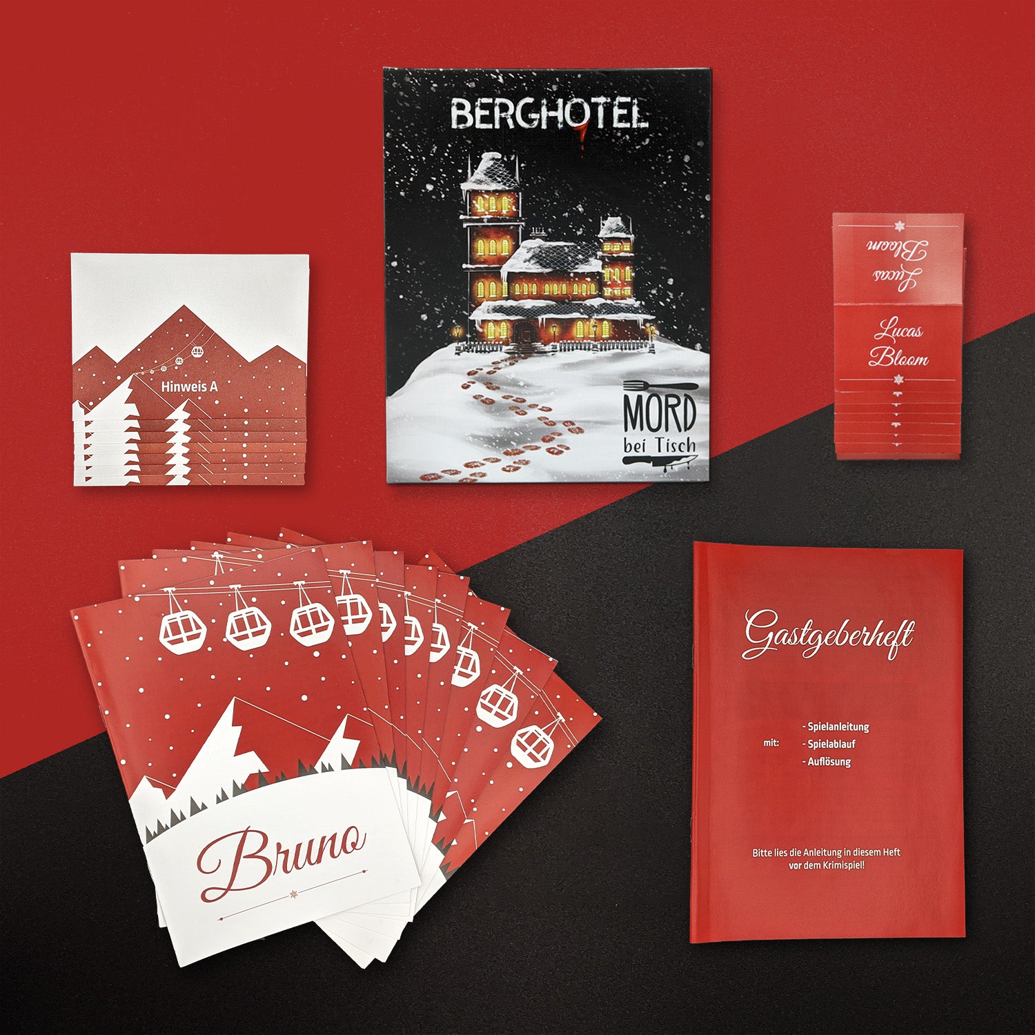 Rätselspiel Pegasus Spiele Mord bei Tisch: Berghotel
