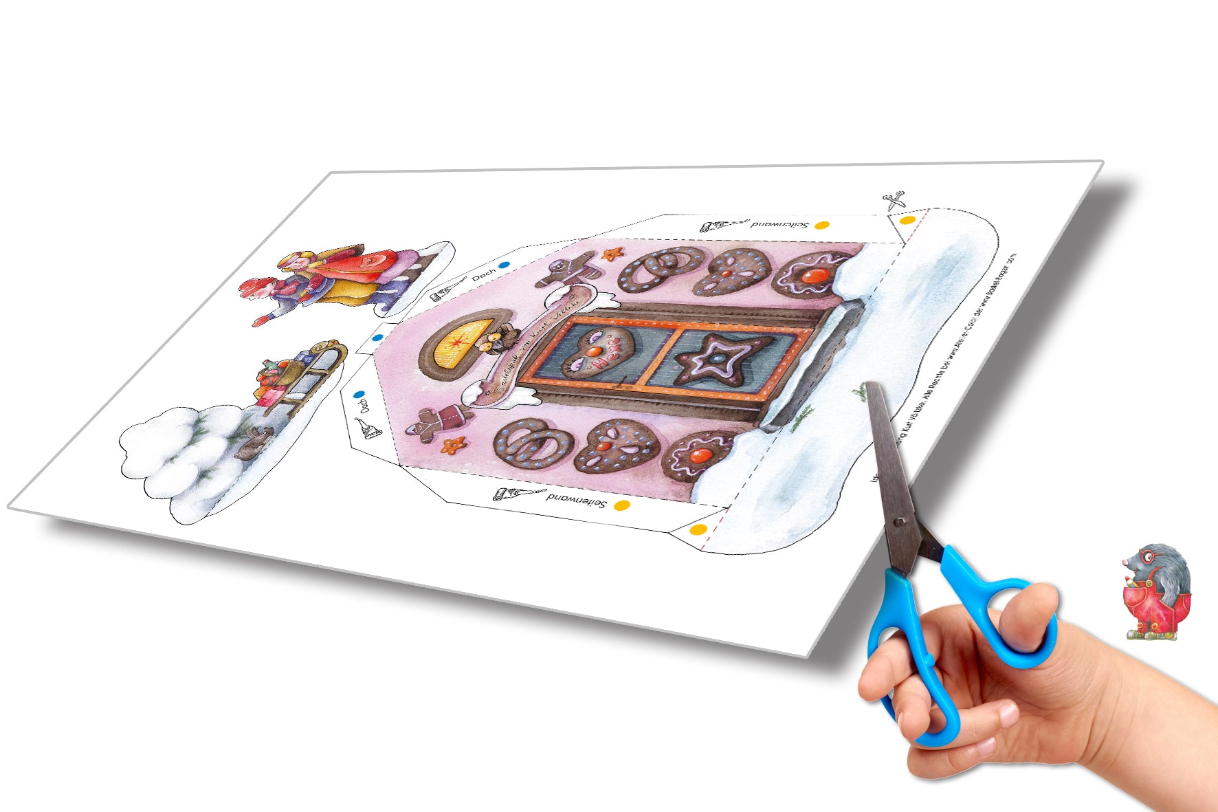 Papiermodellbau Atelier Color Lichterhaus Bastelbogen