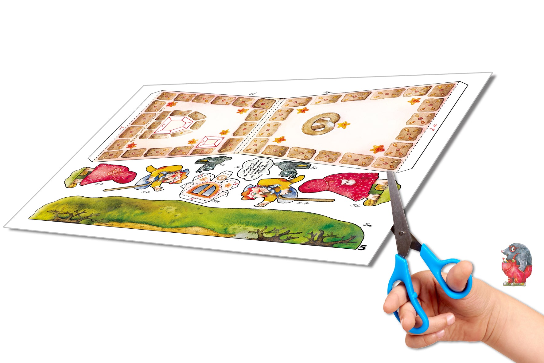 Papiermodellbau Atelier Color Hänsel und Gretel Bastelbogen