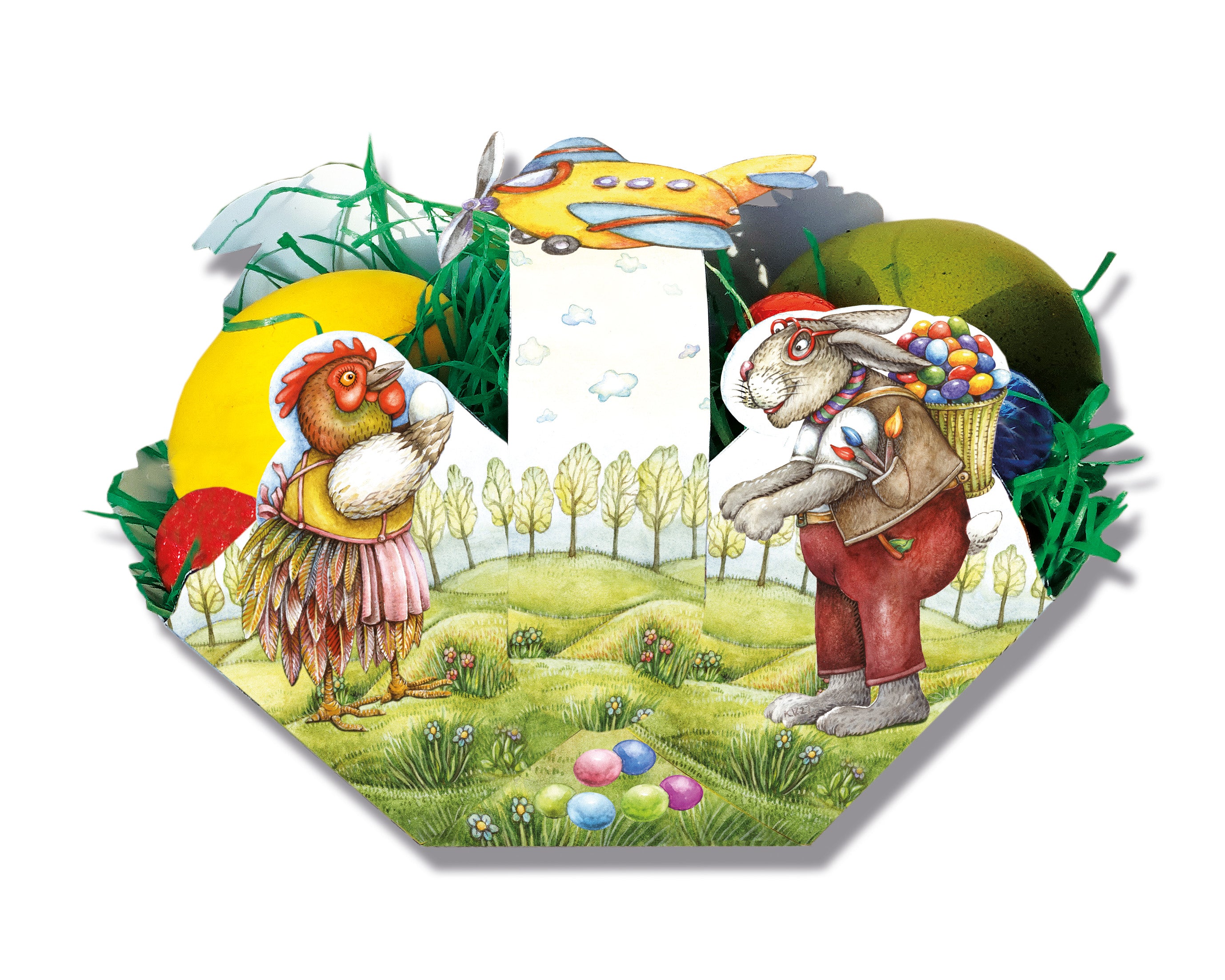 Papiermodellbau Atelier Color Ostern Bastelbogen