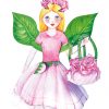 Papiermodellbau Atelier Color Anziehpuppe Blüten Bastelbogen