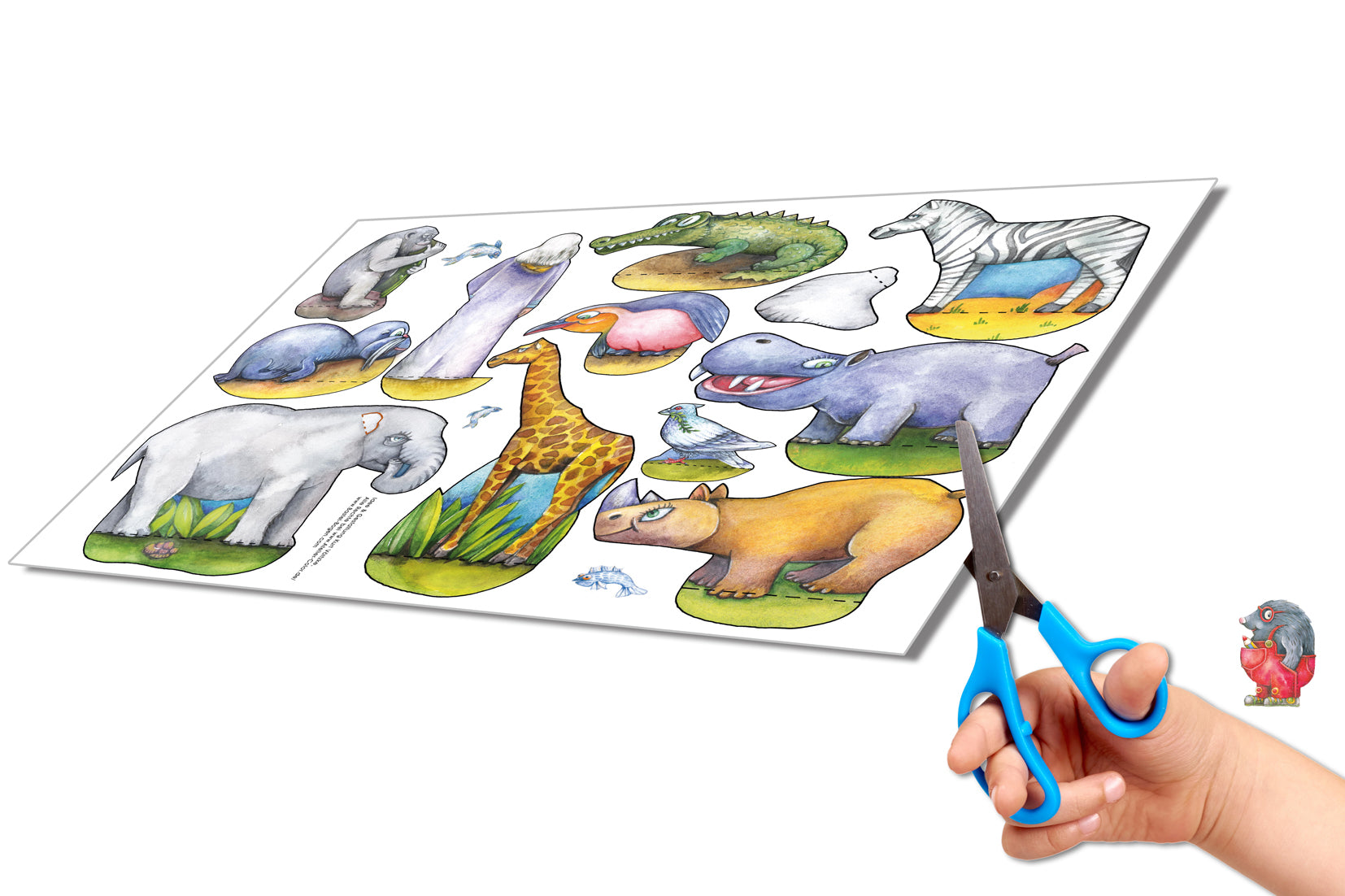 Papiermodellbau Atelier Color Arche Noah Bastelbogen