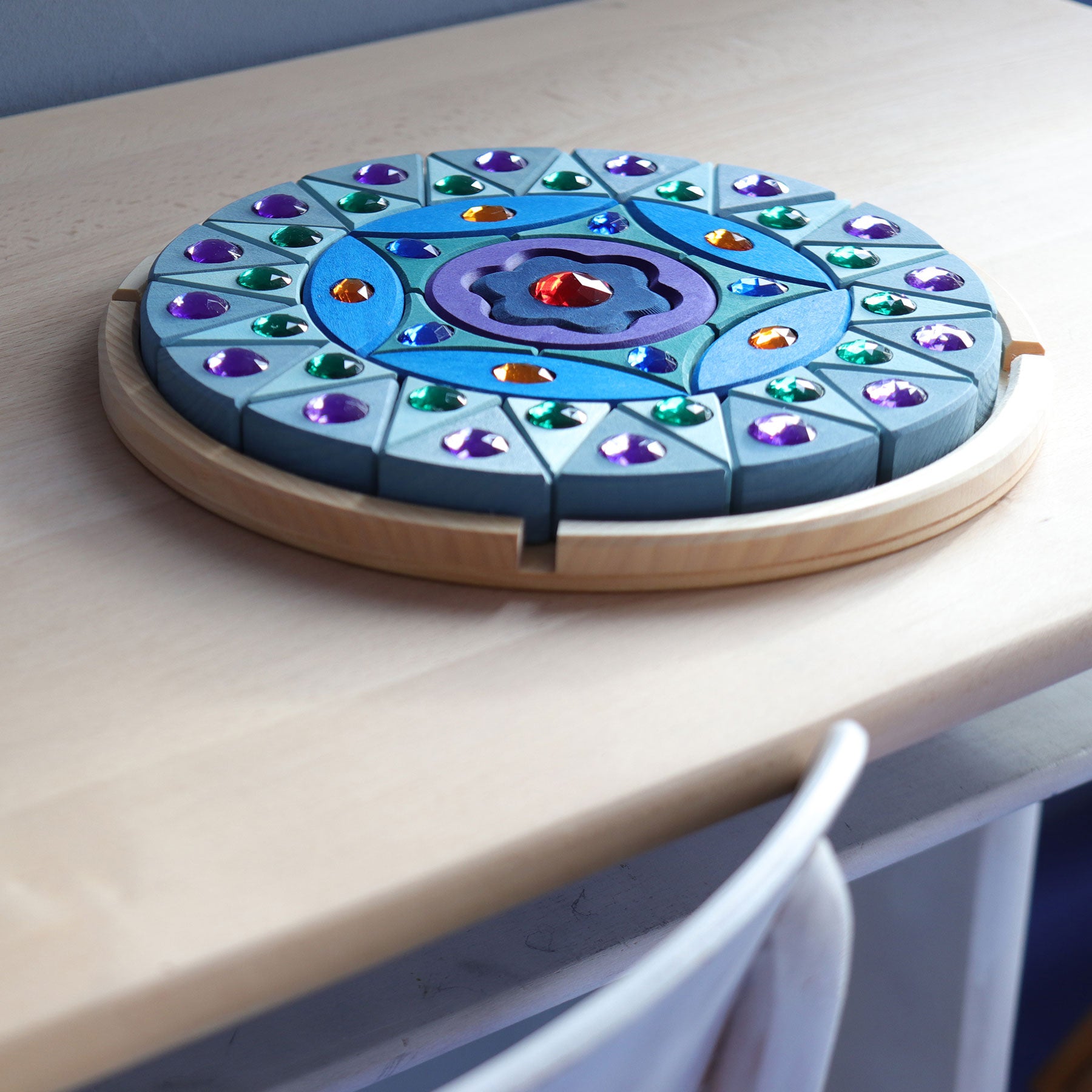 Open-ended Play GRIMM'S Spiel und Holz Design Kleines Glitzermandala