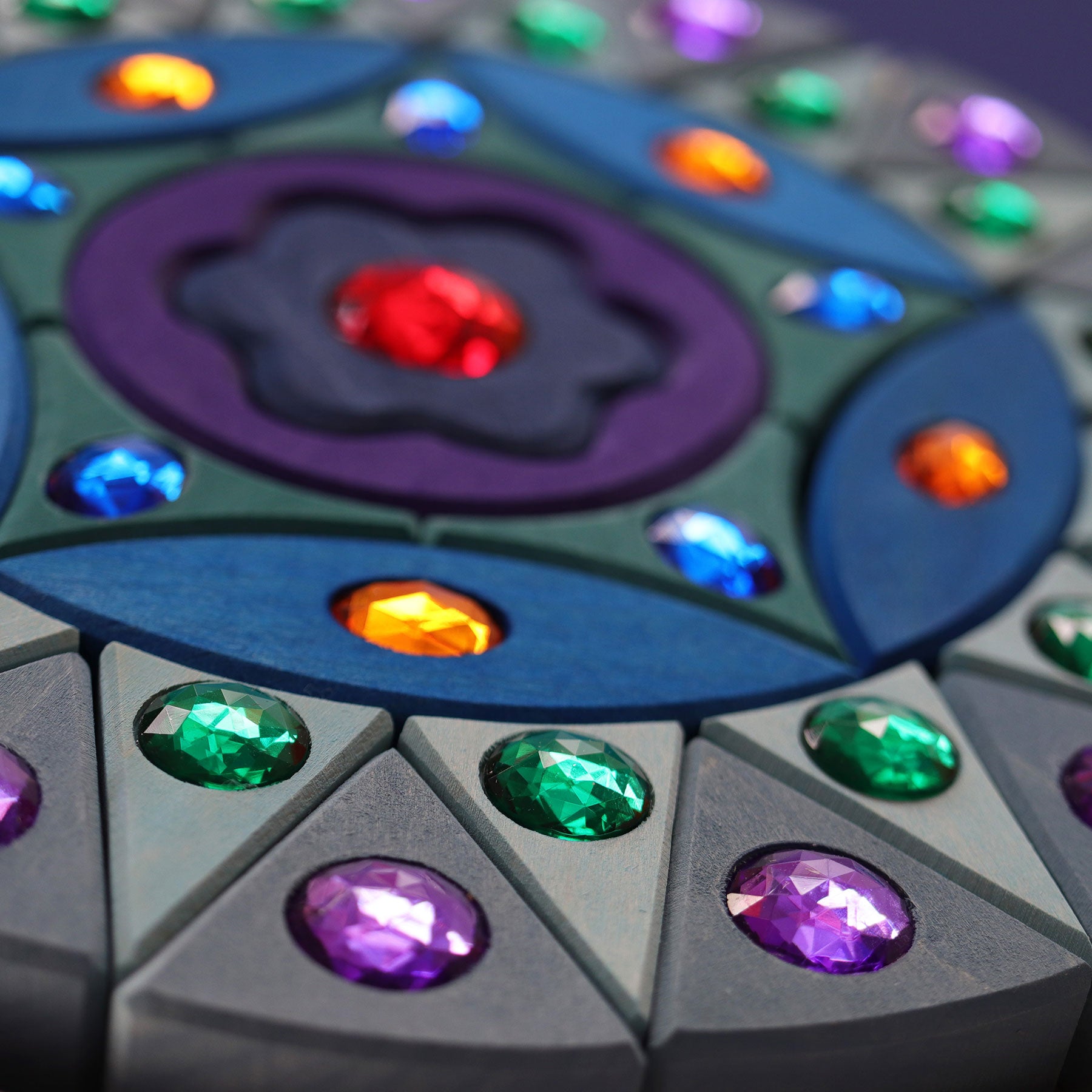 Open-ended Play GRIMM'S Spiel und Holz Design Kleines Glitzermandala