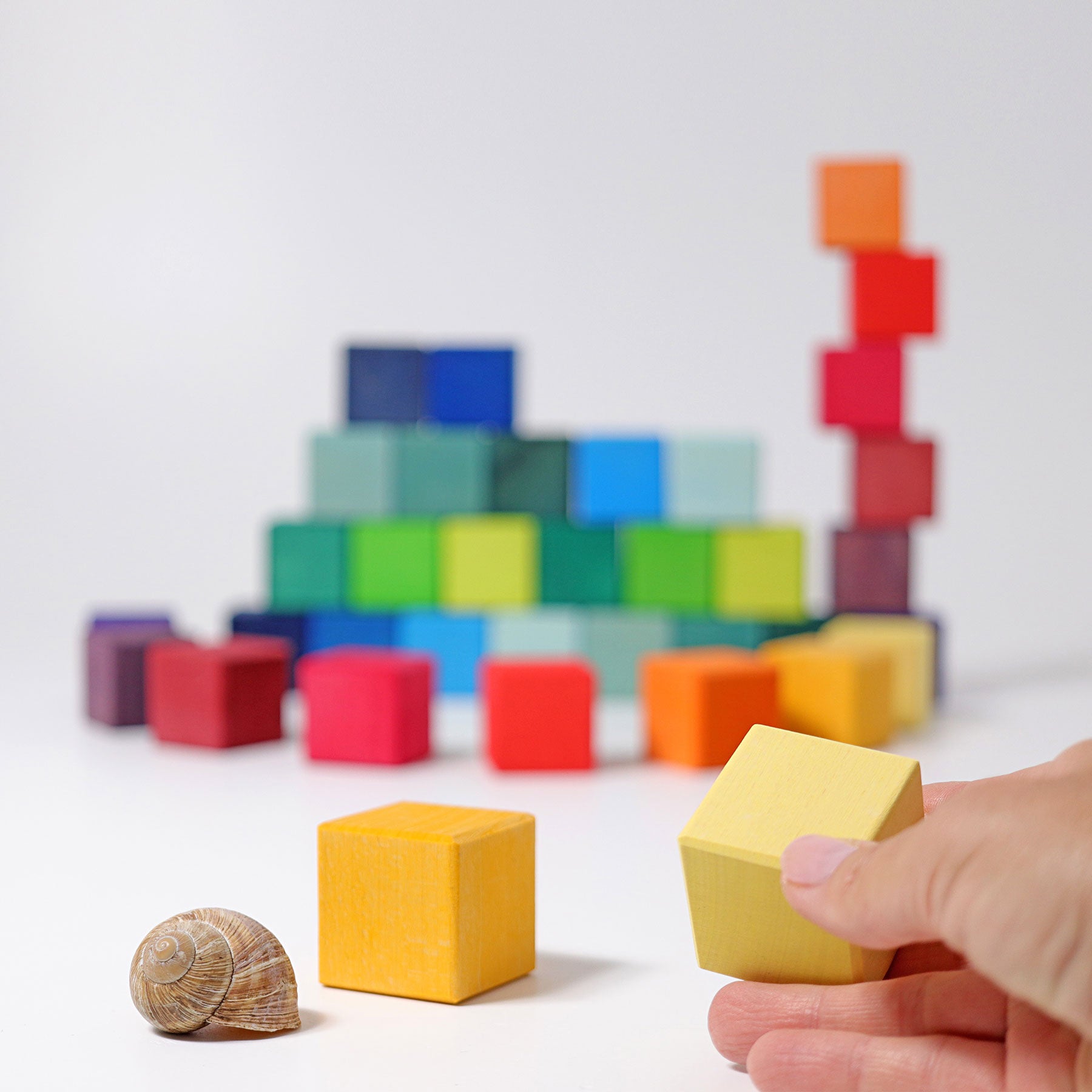 Open-ended Play GRIMM'S Spiel und Holz Design Regenbogen Mosaik