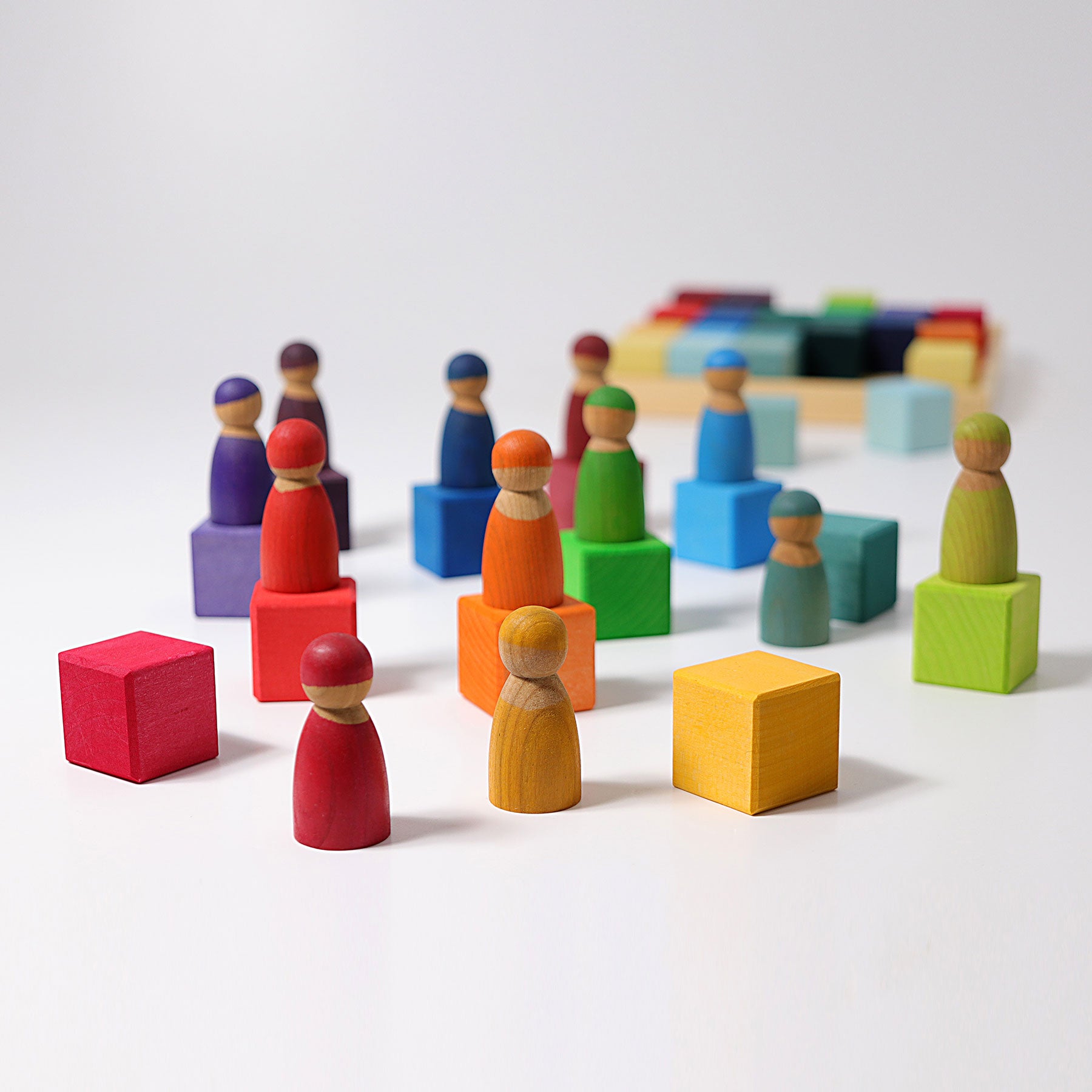 Open-ended Play GRIMM'S Spiel und Holz Design Regenbogen Mosaik