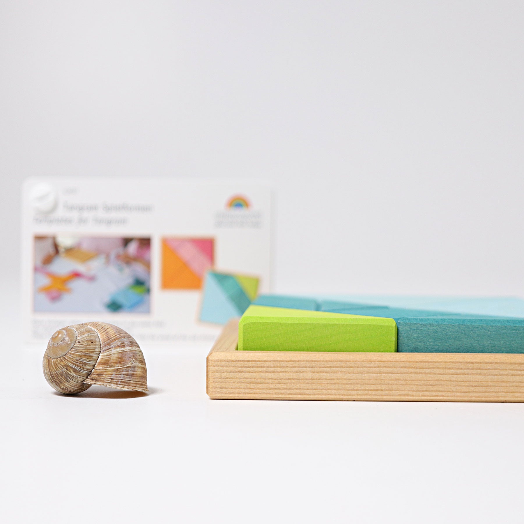 Mathematik GRIMM'S Spiel und Holz Design Tangram Türkis