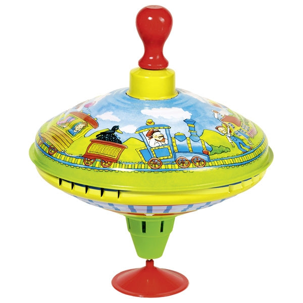Spielwelt goki Brummkreisel mit Holzgriff Zug