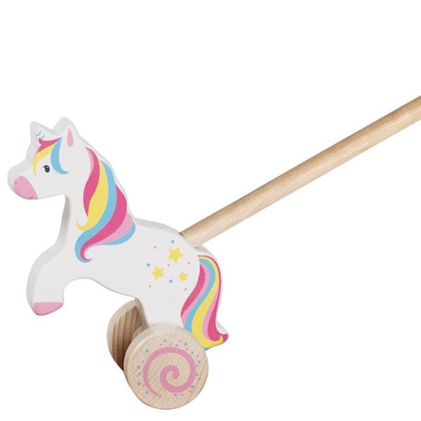 Nachziehen & Schieben goki Schiebetier Einhorn