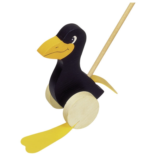 Nachziehen & Schieben goki Schiebetier Rabe