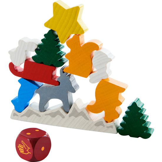 Gesellschaftsspiel HABA Tier auf Tier - Das weihnachtliche Stapelspiel