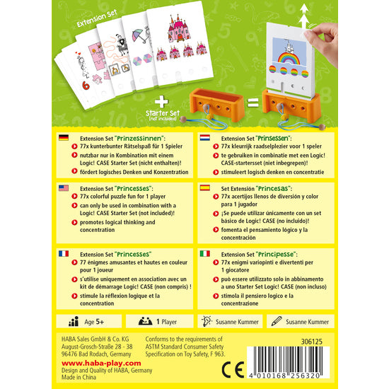 Rätselspiel HABA Logic! CASE Extension Set – Prinzessinnen 5+