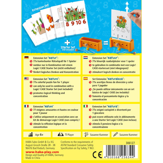 Rätselspiel HABA Logic! CASE Extension Set – Natur 6+