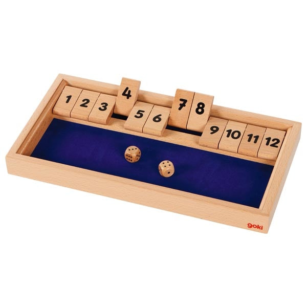 Gesellschaftsspiel goki Würfelspiel Shut the box