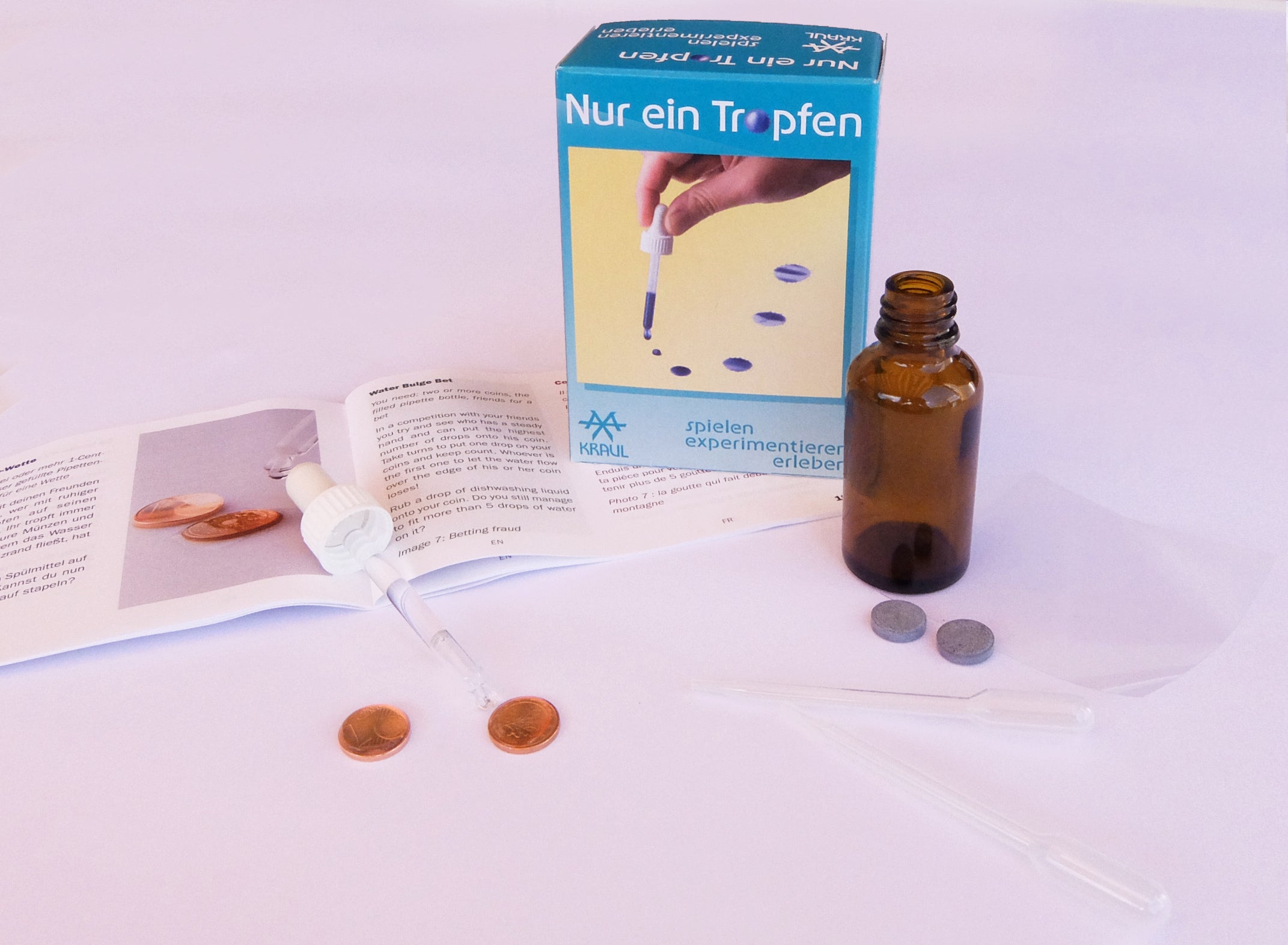 Experiment Kraul Nur ein Tropfen