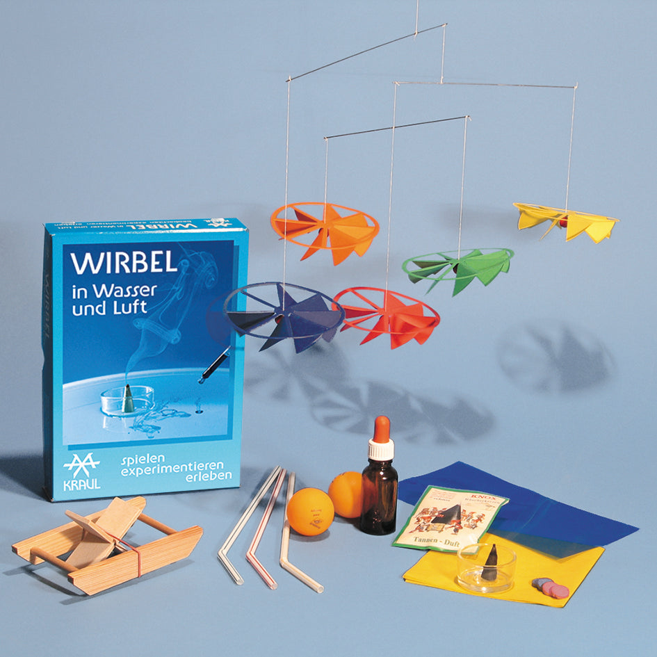 Experiment Kraul Wirbel in Wasser und Luft