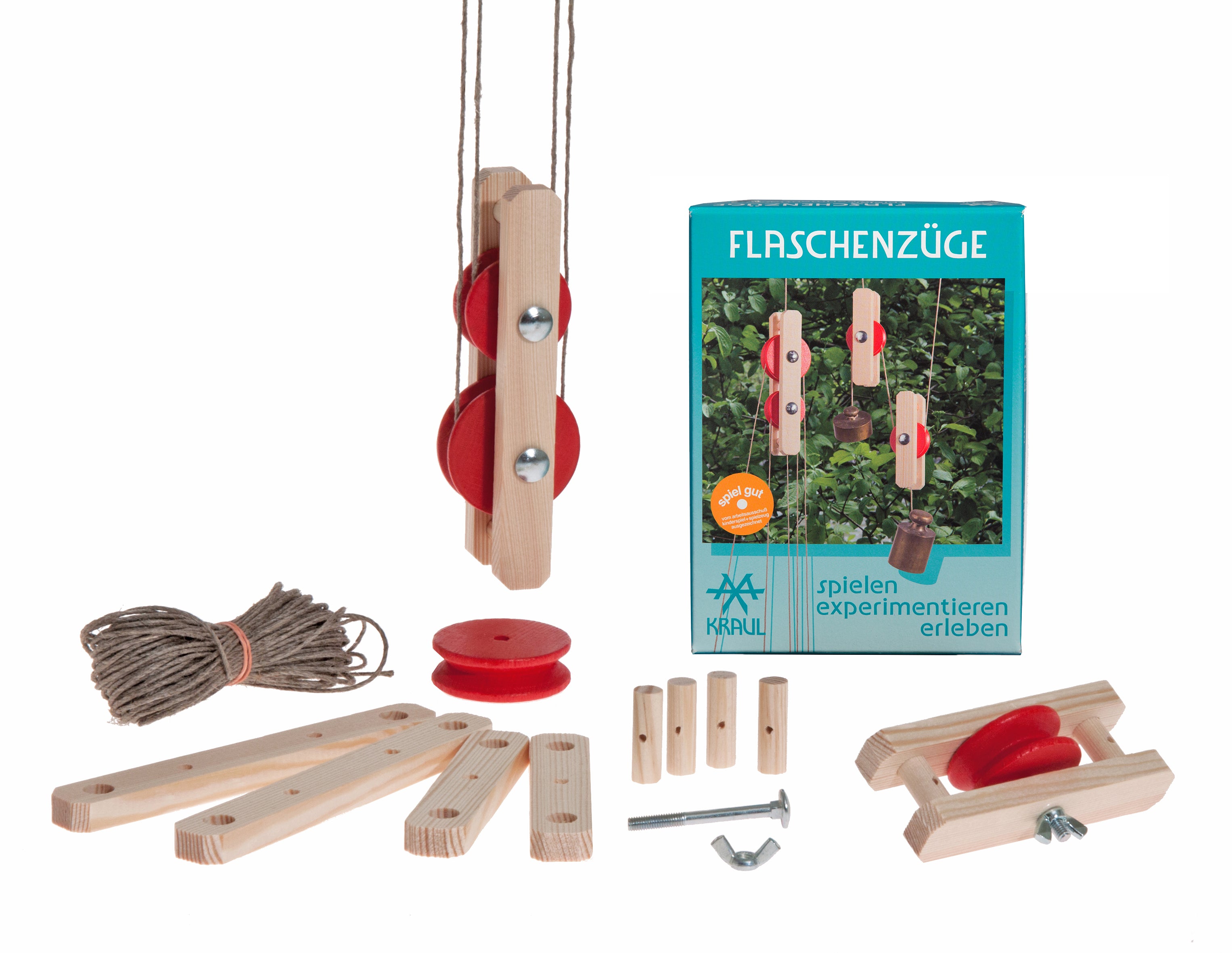 Experiment Kraul Flaschenzüge