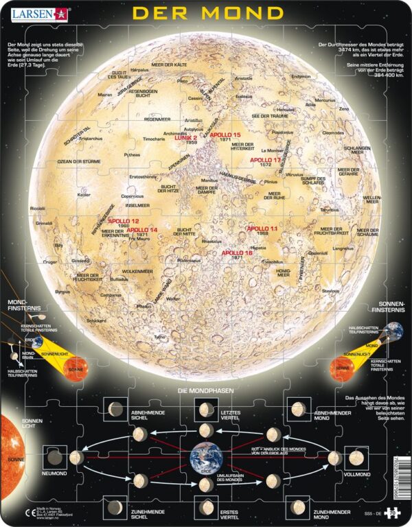Puzzle Larsen Puzzle - Mond