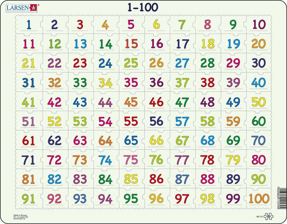 Puzzle Larsen Puzzle - Zahlen 1-100