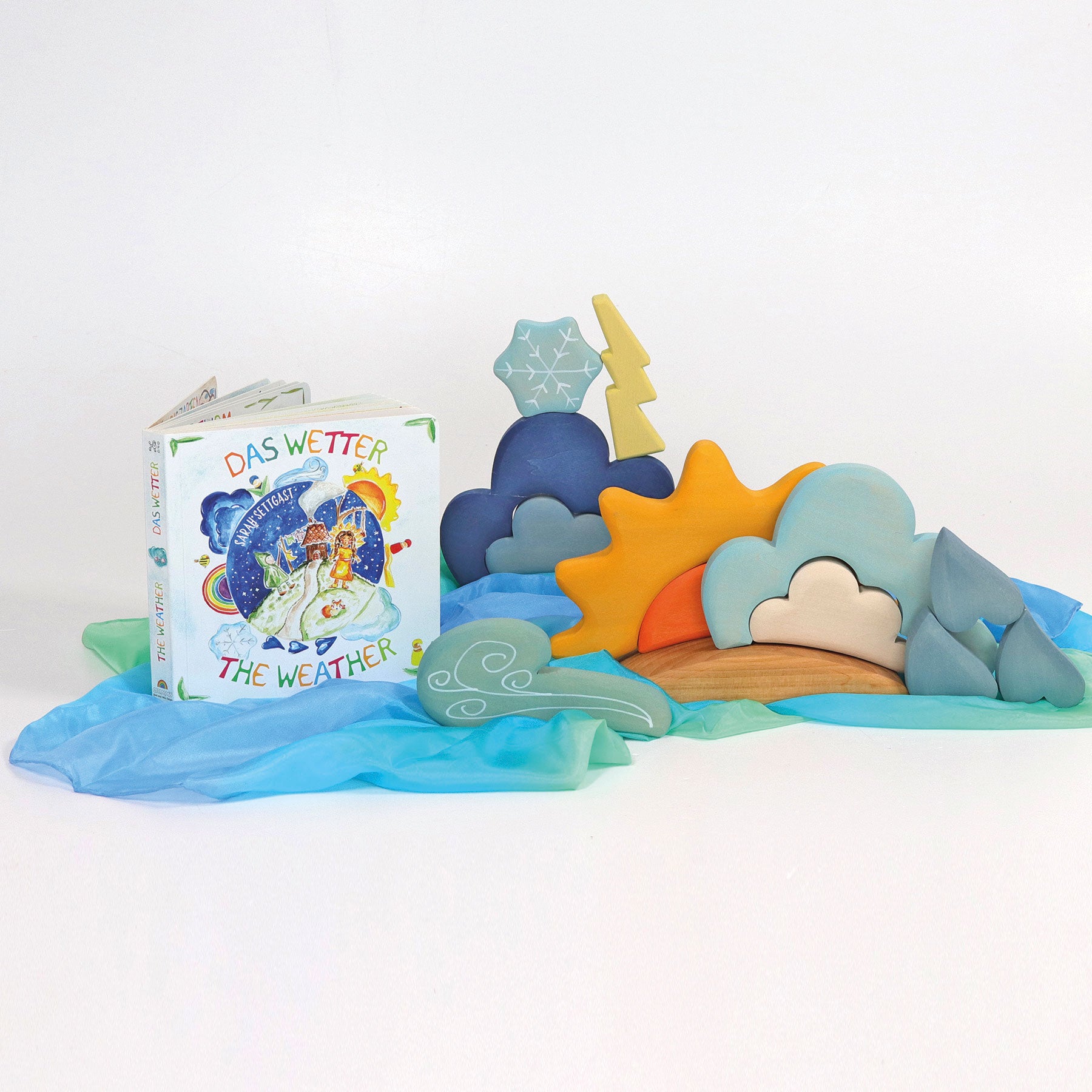 Open-ended Play GRIMM'S Spiel und Holz Design Das Wetter Pappebuch