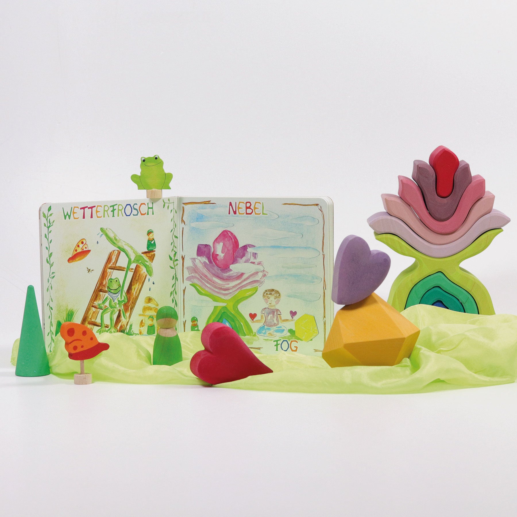 Open-ended Play GRIMM'S Spiel und Holz Design Das Wetter Pappebuch