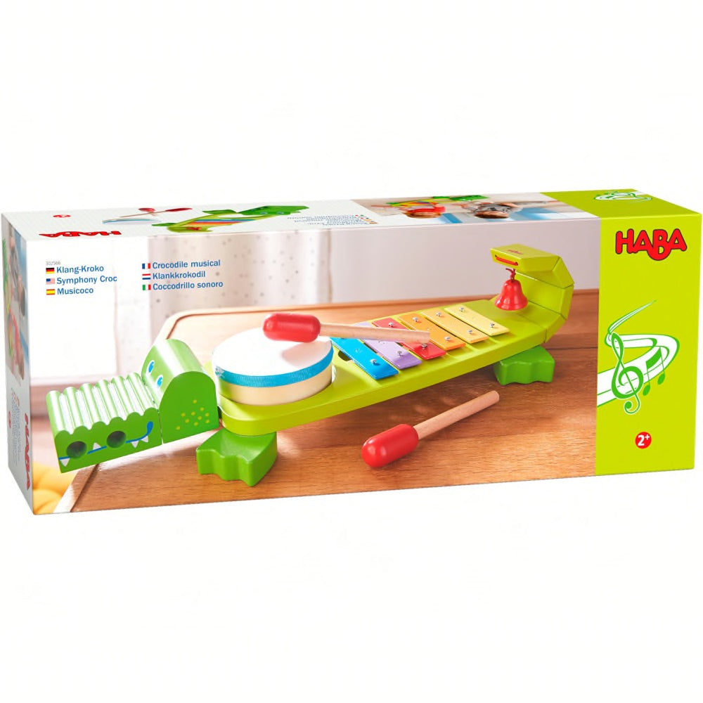 Klangspielzeug HABA Klang-Kroko
