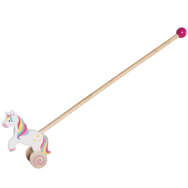 Nachziehen & Schieben goki Schiebetier Einhorn