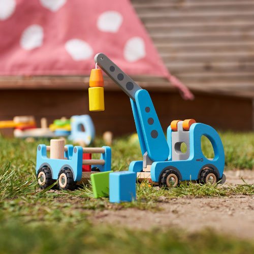 Kranwagen mit Anhänger