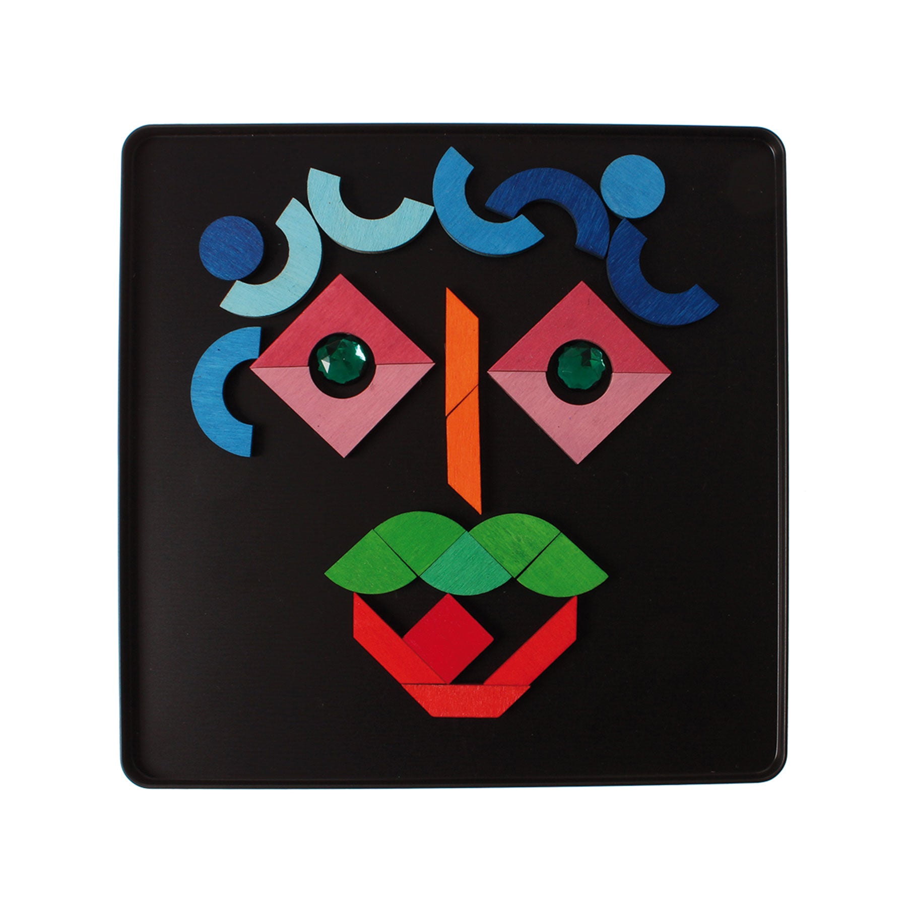 Open-ended Play GRIMM'S Spiel und Holz Design Magnetspiel Grundformen und Glitzersteine