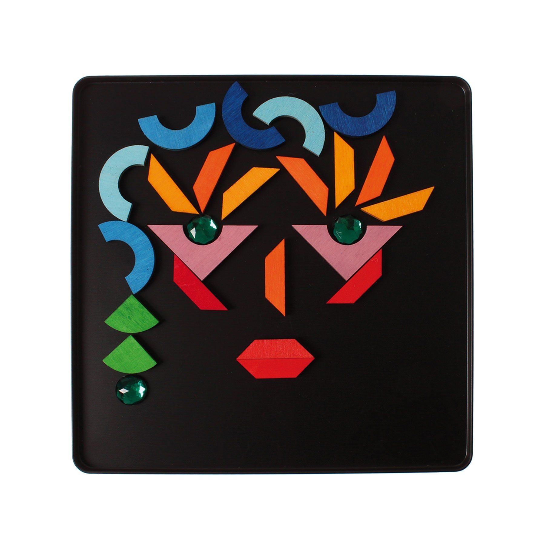 Open-ended Play GRIMM'S Spiel und Holz Design Magnetspiel Grundformen und Glitzersteine