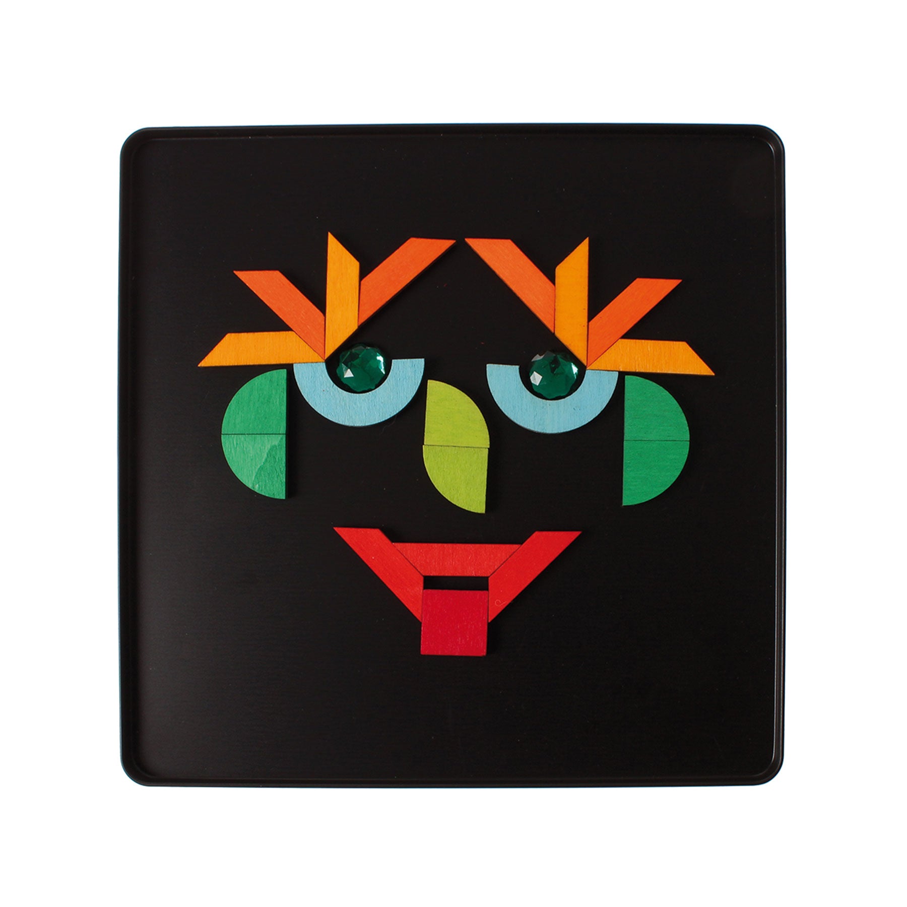 Open-ended Play GRIMM'S Spiel und Holz Design Magnetspiel Grundformen und Glitzersteine