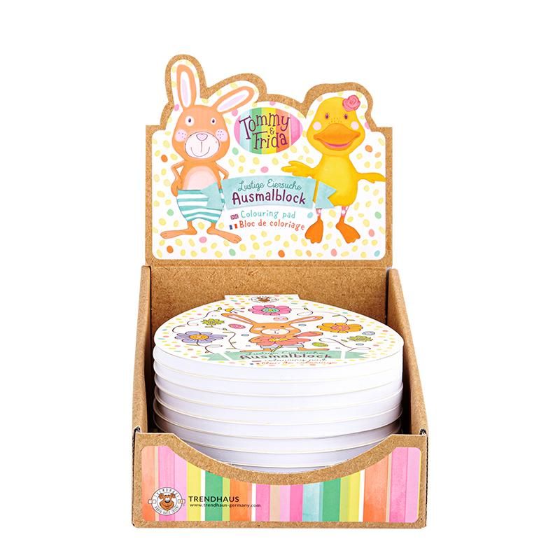 Beschäftigung Trendhaus Tommy & Frida Malblock "Lustige Eiersuche", 30 Blatt