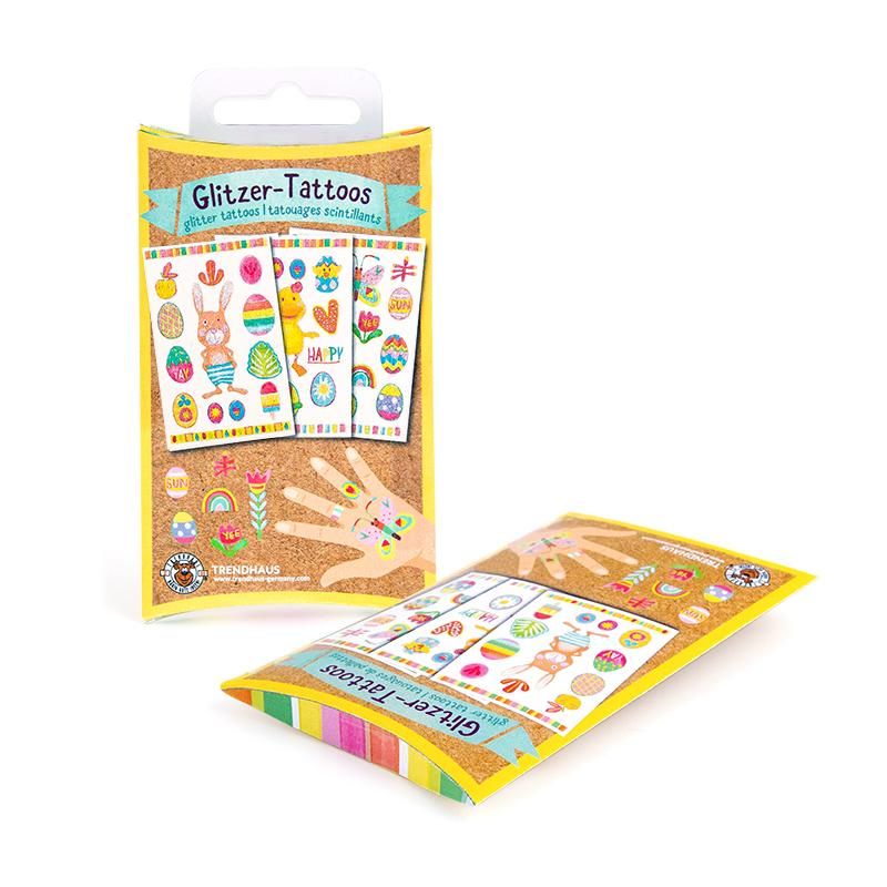 Trendhaus Tommy & Frida Glitzer-Tattoos 3er-Set