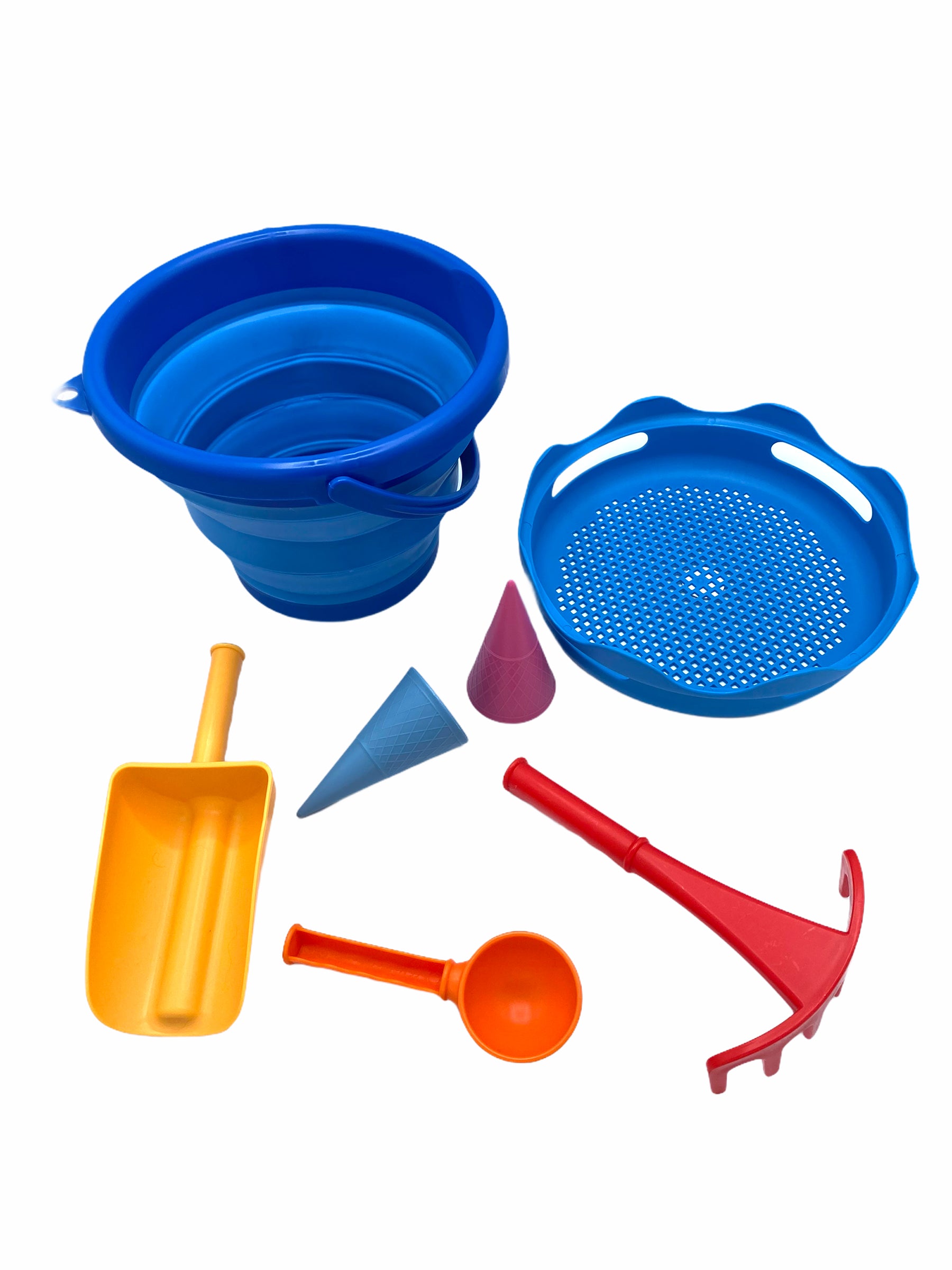 elliot 7in1 Sand Toys Falteimer Set blau