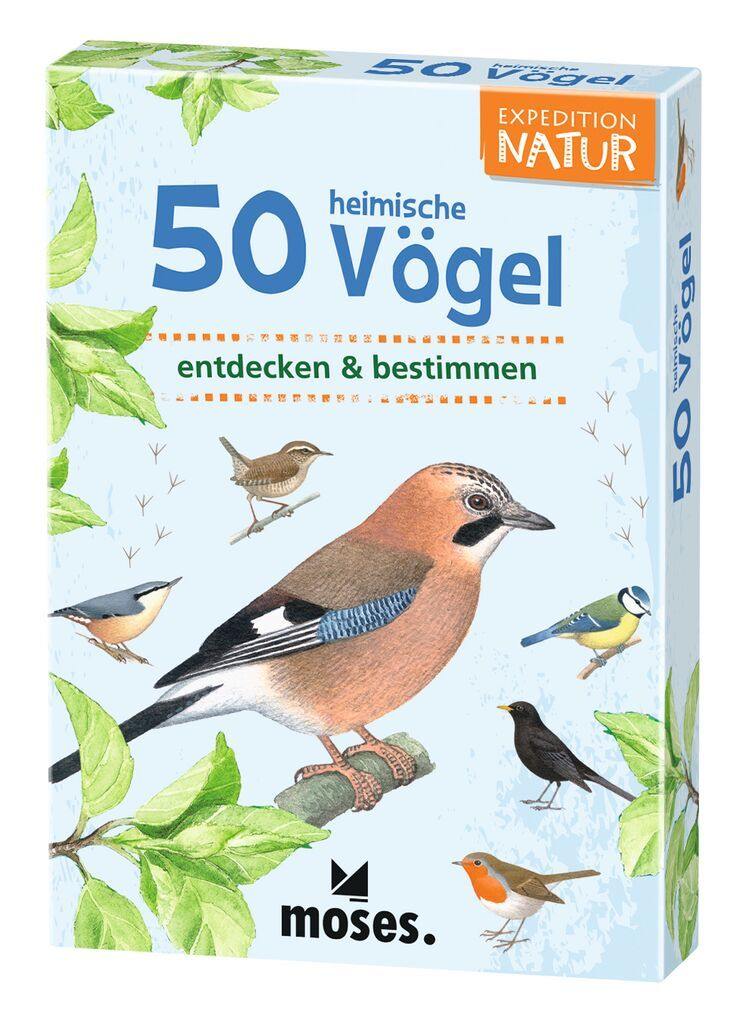 Moses 50 Karten / Pocket Quiz Moses Verlag Expedition Natur 50 heimische Vögel