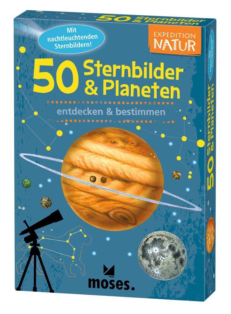 Moses 50 Karten / Pocket Quiz Moses Verlag Expedition Natur 50 Sternbilder & Planeten
