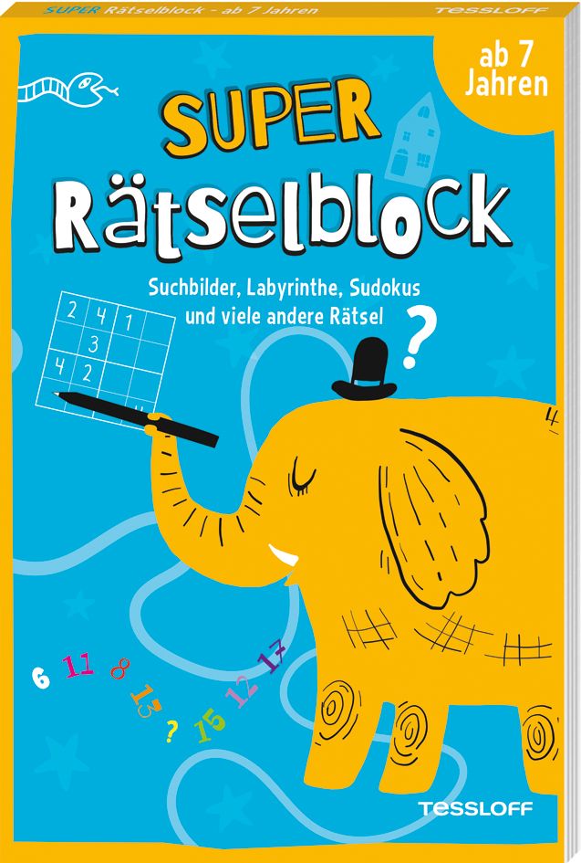 Super Rätselblock ab 7 Jahren