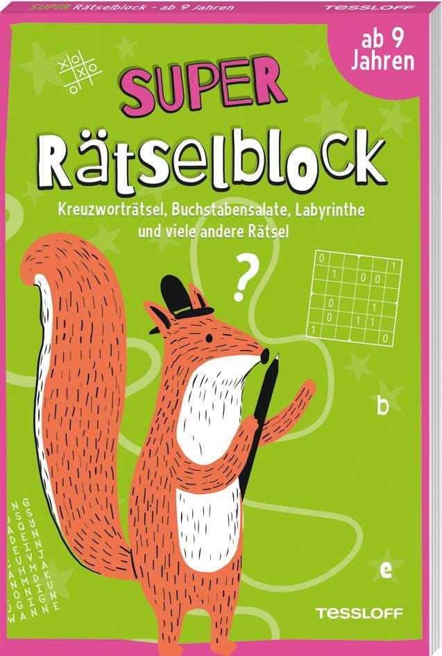Super Rätselblock ab 9 Jahren