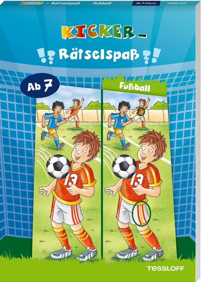 Rätselbuch Tessloff Kicker-Rätselspaß. Fußball