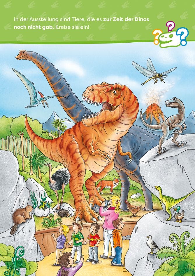 Rätselbuch Tessloff Echsenstarker Rätselspaß. Dinosaurier