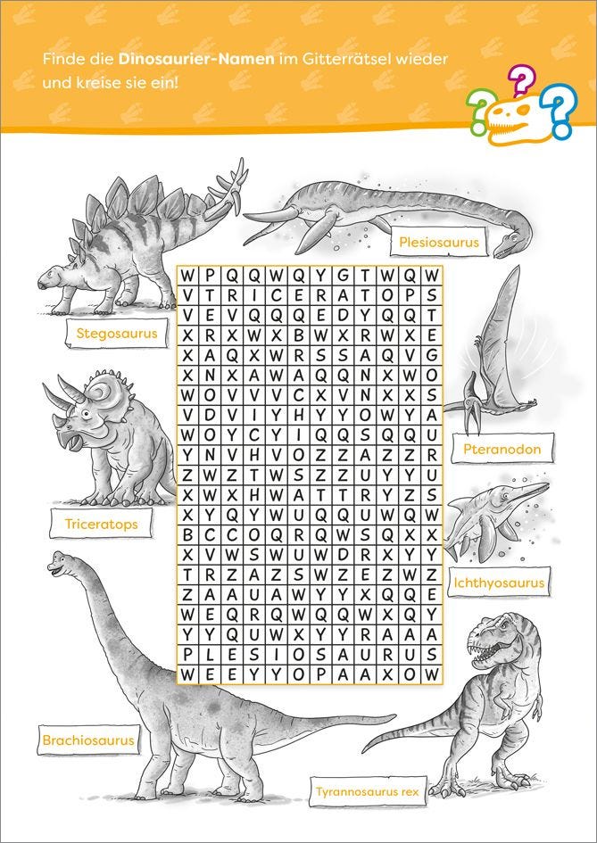 Rätselbuch Tessloff Echsenstarker Rätselspaß. Dinosaurier
