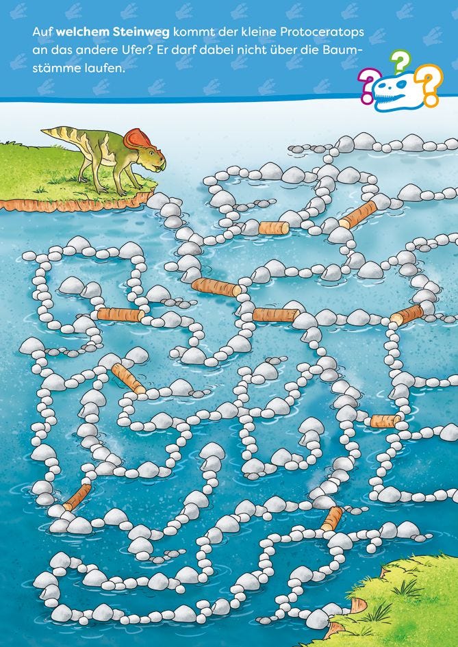 Rätselbuch Tessloff Echsenstarker Rätselspaß. Dinosaurier