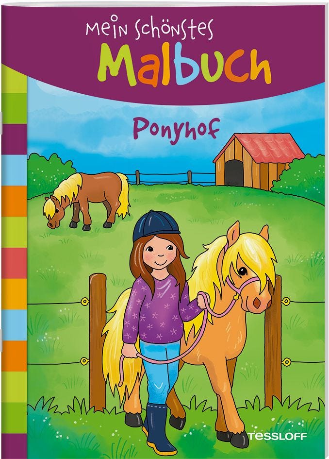 Malen Tessloff Mein schönstes Malbuch. Ponyhof