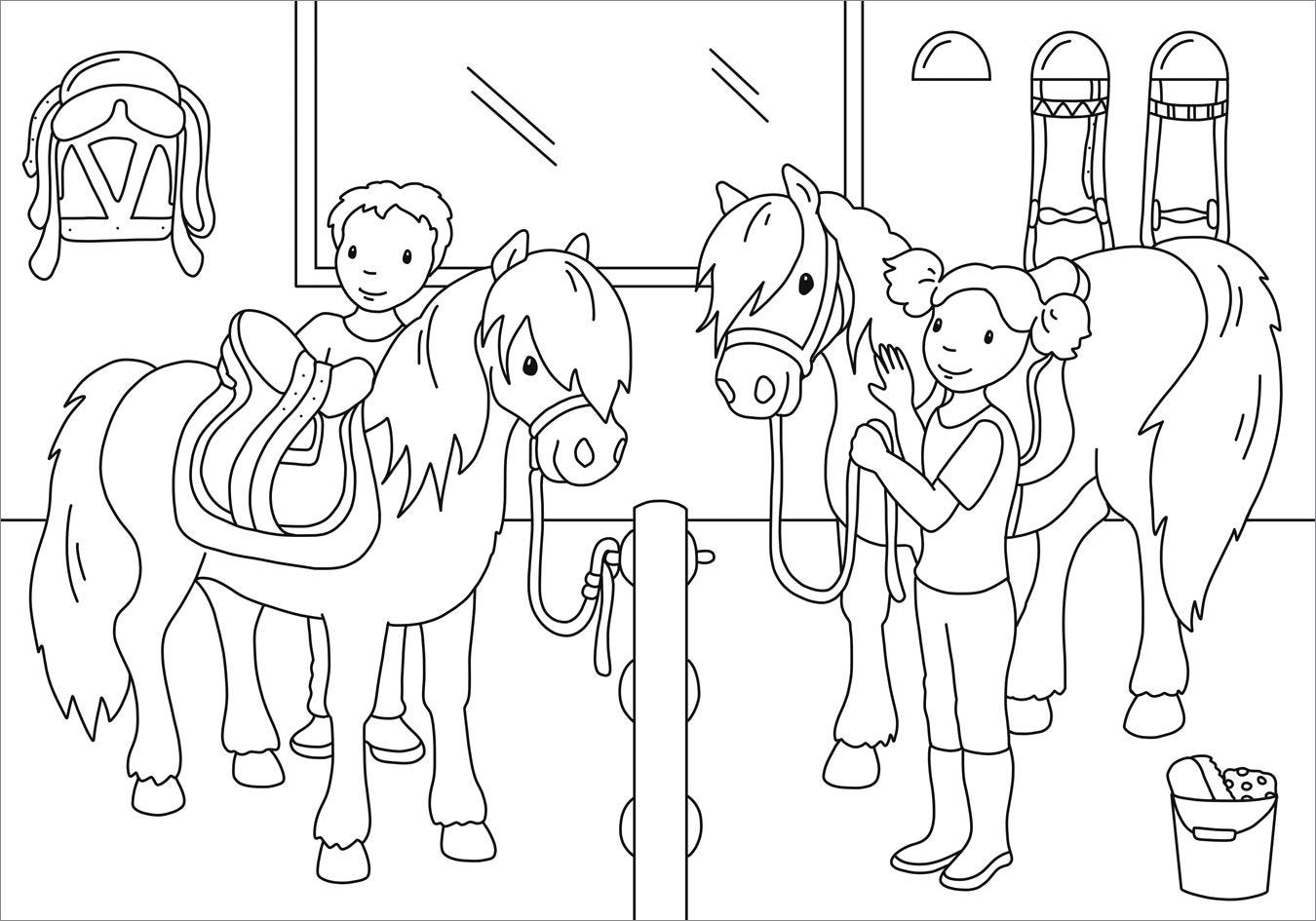 Malen Tessloff Mein schönstes Malbuch. Ponyhof