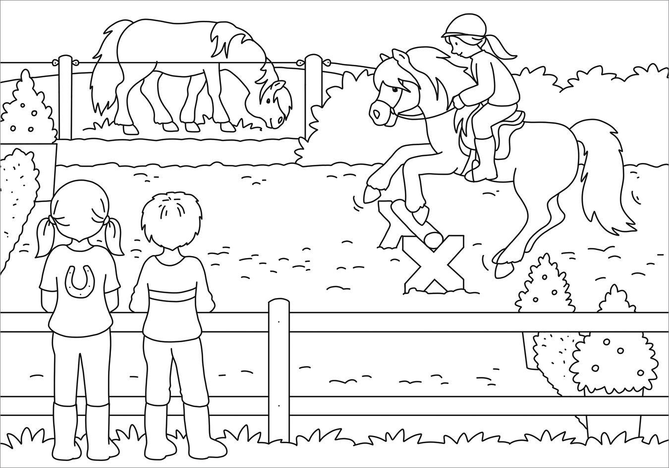 Malen Tessloff Mein schönstes Malbuch. Ponyhof