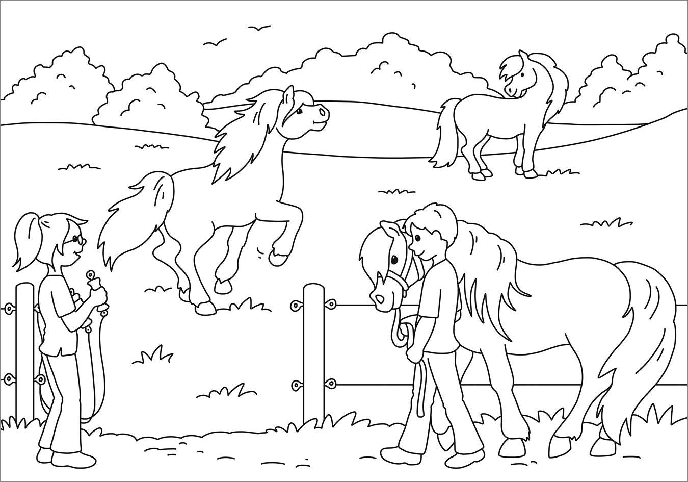 Malen Tessloff Mein schönstes Malbuch. Ponyhof