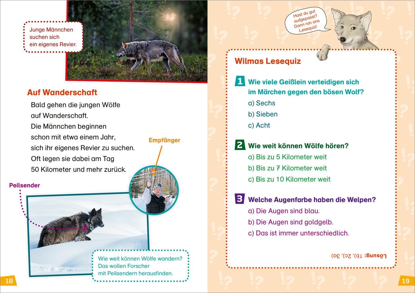 Sachbuch Tessloff WAS IST WAS Erstes Lesen Band 20. Wölfe