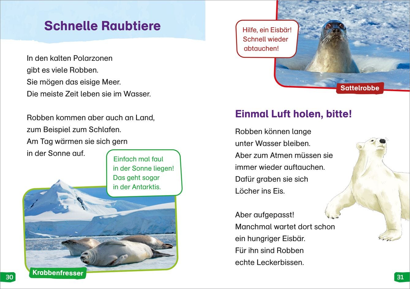 WAS IST WAS Erstes Lesen easy! Band 8. Tiere in Schnee und Eis